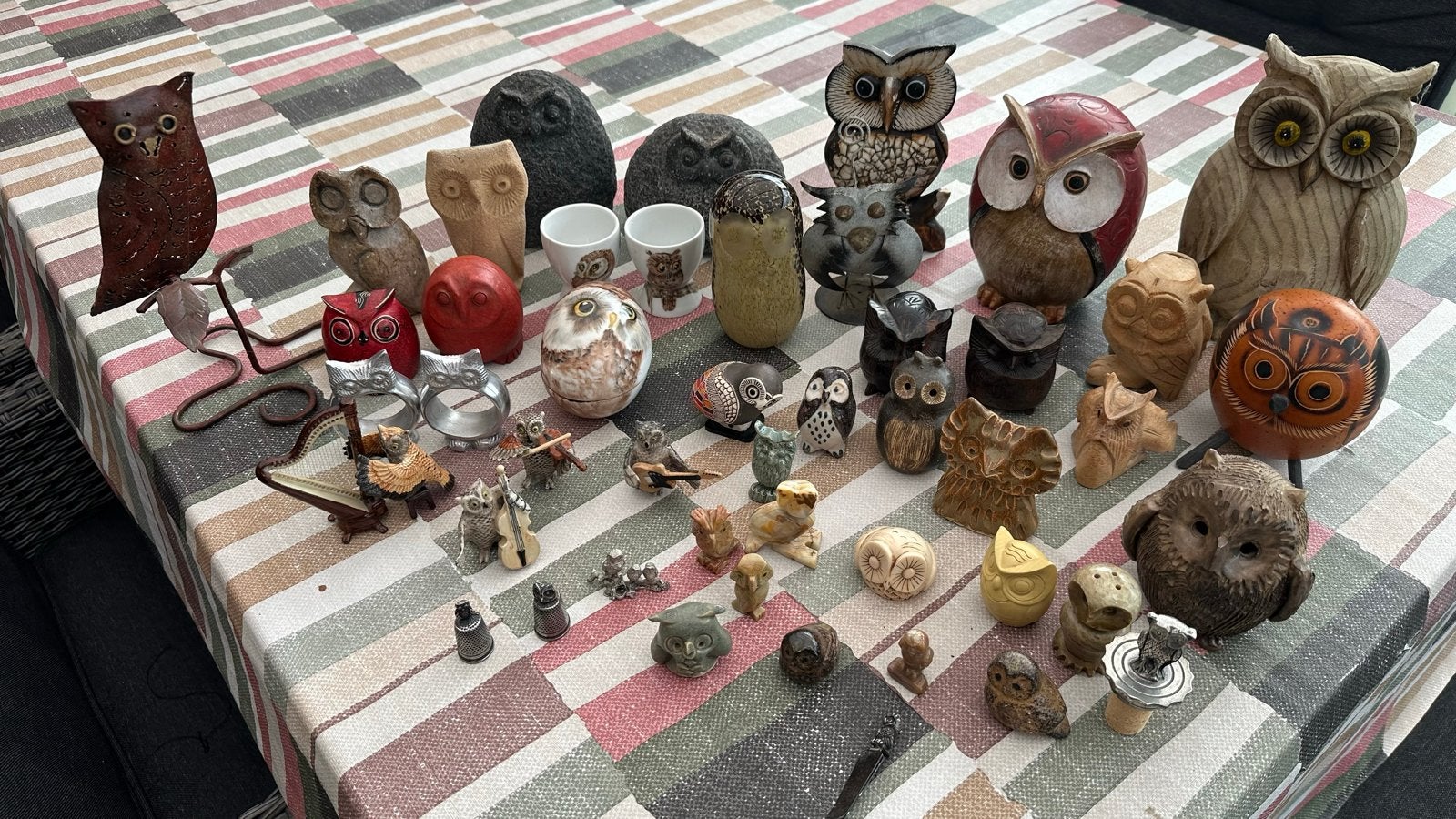 Grote collectie uilen beeldjes en decoratie, Verzamelen, Ophalen of Verzenden, Gebruikt, Dier