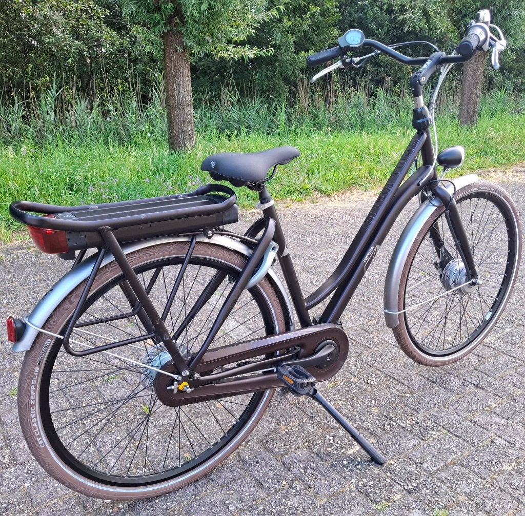 Elektrische Cortina moederfiets, E-bike,28 inch, 52cm hoog✅️, Ophalen, Sparta, Versnellingen, Zo goed als nieuw
