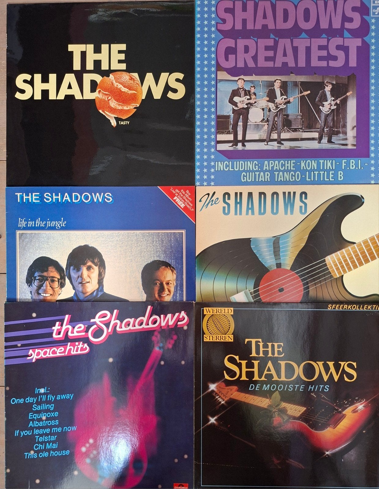 6 x lp's van The Shadows, Cd's en Dvd's, Vinyl | Rock, Ophalen of Verzenden, Zo goed als nieuw, 12 inch, Poprock