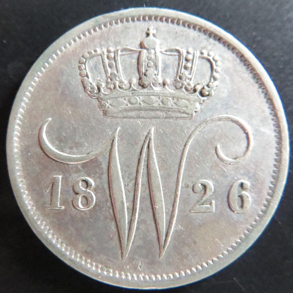 10 Cent 1826U, Verzenden, Zilver, 10 cent, Koning Willem I