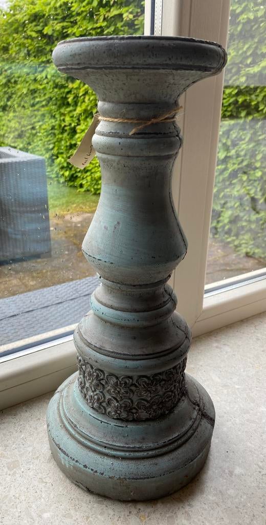 Kandelaar (beton) ptmd, Huis en Inrichting, Woonaccessoires | Zuilen en Pilaren, Ophalen, Zo goed als nieuw