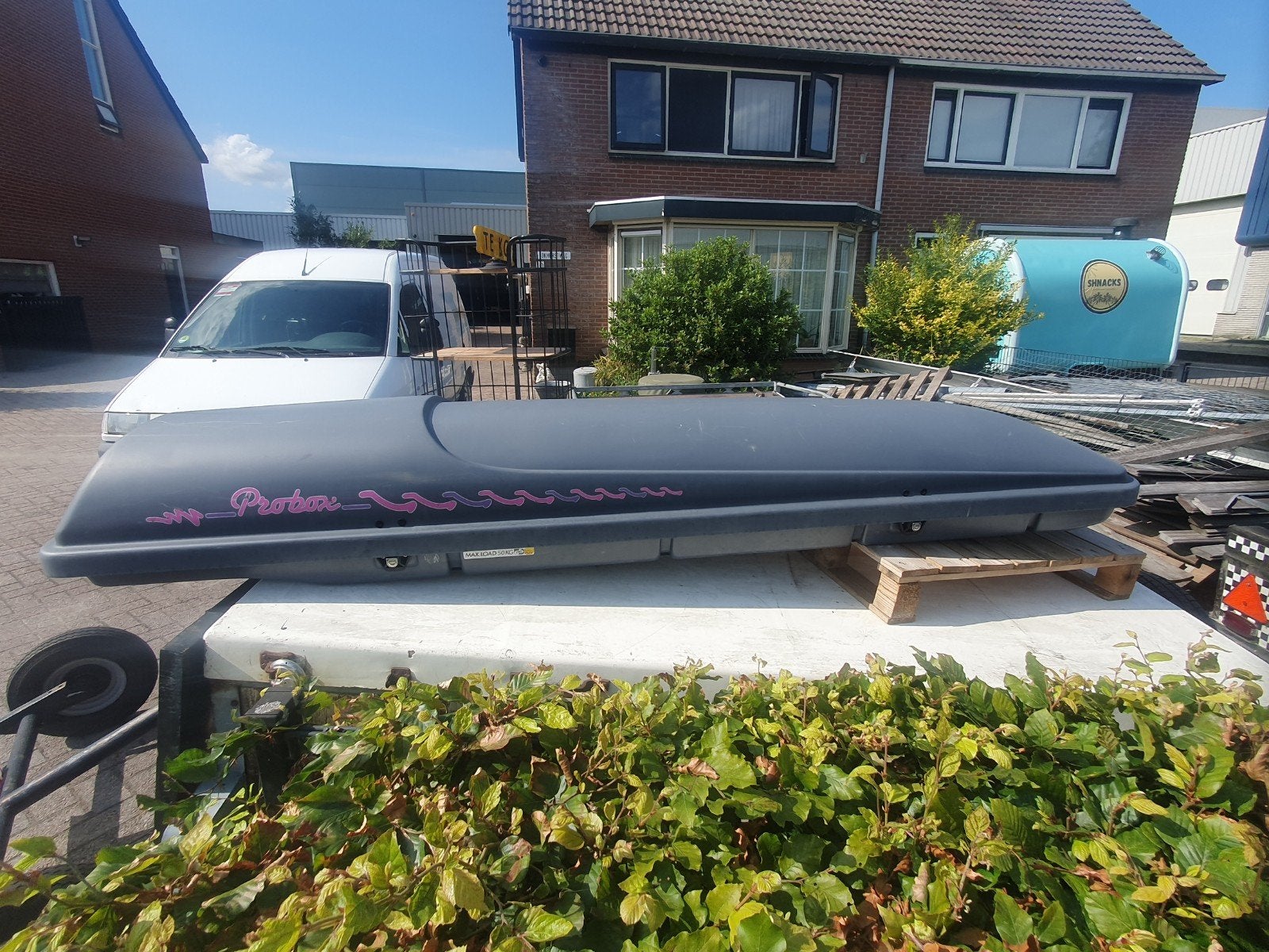 Dakkoffer ski box Hapro Probox 280 Trend compleet met sleute, Ophalen, Zo goed als nieuw