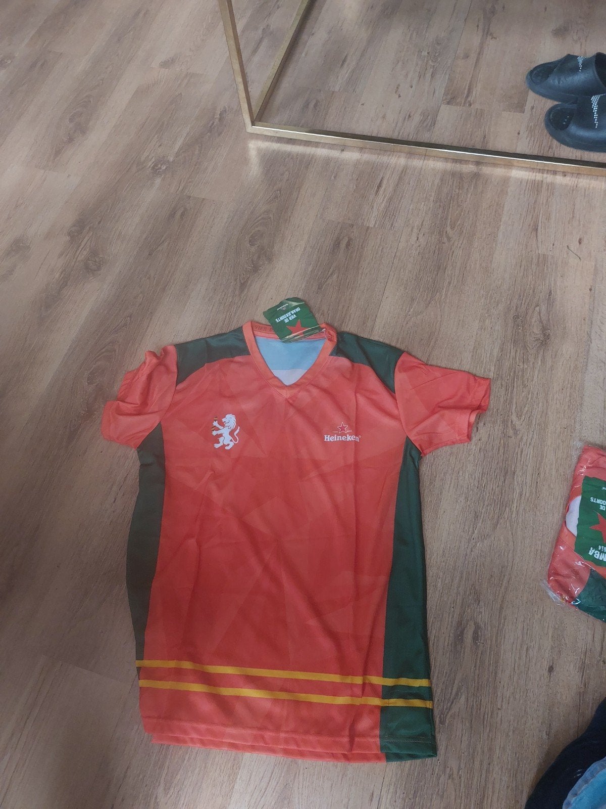5x Samba Heineken Oranje Shirt S/M WK 2014 Voetbal Fan Shirt, Nieuw, Ophalen of Verzenden, Heineken, Overige maten