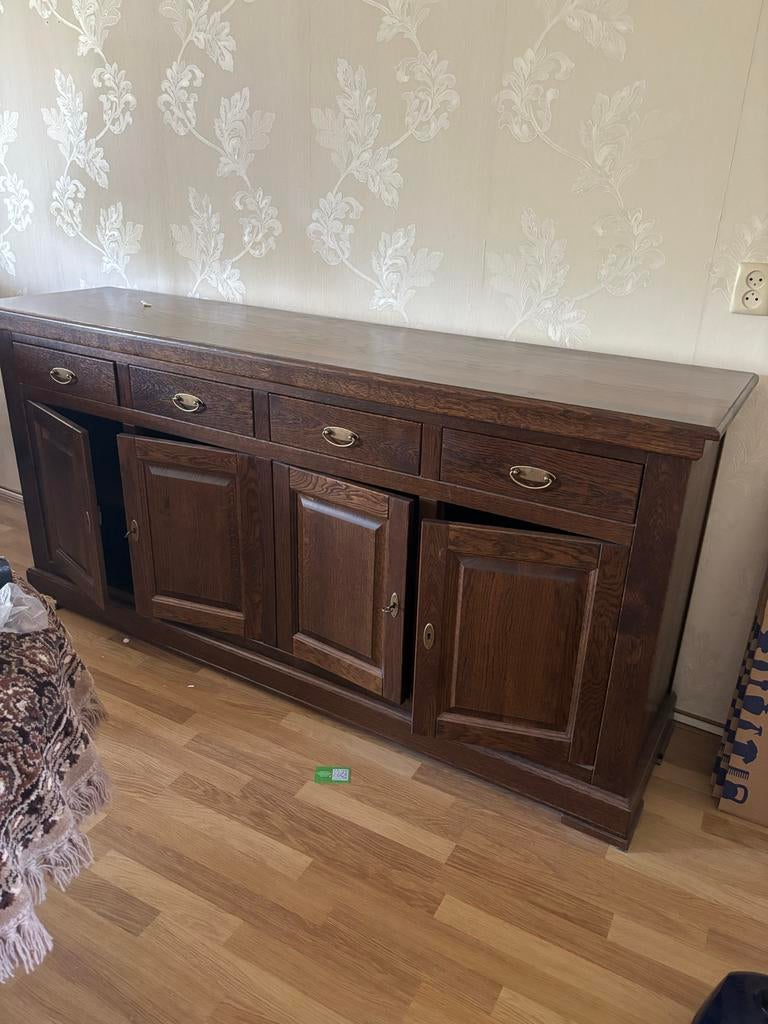 Dressoir Rotterdam - Breed 203cm, Hoog 97cm, Diep 50cm, Huis en Inrichting, Kasten | Dressoirs, Ophalen, Gebruikt, 200 cm of meer