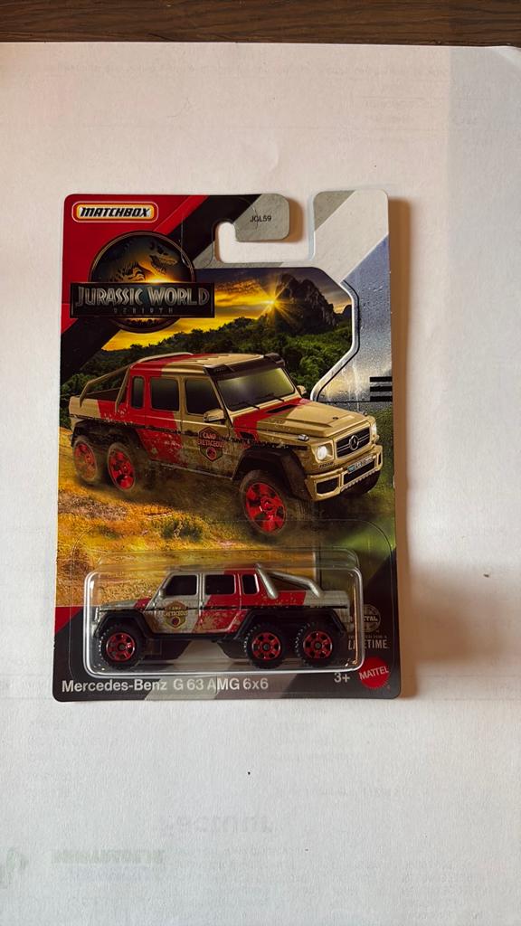 Matchbox Mercedes-Benz G 63 AMG 6x6 Jurassic World Nieuw, Auto, Nieuw, Ophalen of Verzenden, Mattel