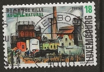 Luxemburg 13, gasfabriek, Verzenden, Luxemburg, Gestempeld