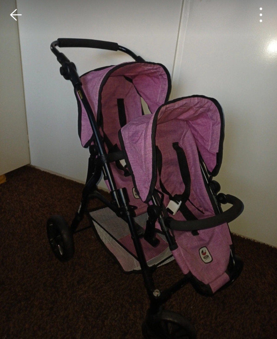 Bayer Chic 2000 tweeling poppenwagen, Ophalen of Verzenden, Zo goed als nieuw, Overige merken, Duomodel