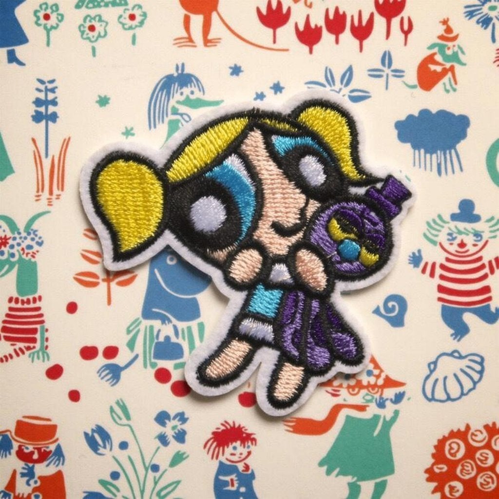 Powerpuff Girls opstrijkplaatje patch badge embleem applicat, Hobby en Vrije tijd, Verzenden, Nieuw, Overige applicaties