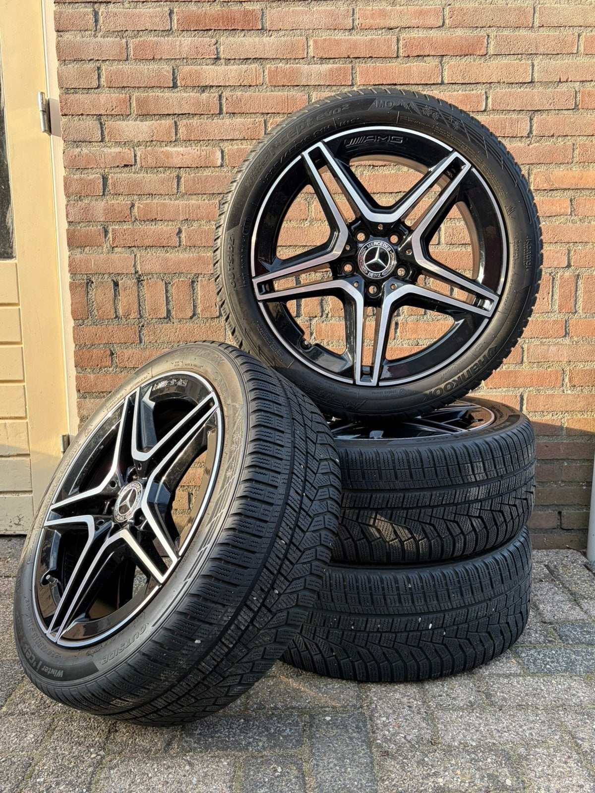 Winterbanden mercedes A, B of Cla klasse 18 inch, Ophalen, 18 inch, Banden en Velgen, Winterbanden