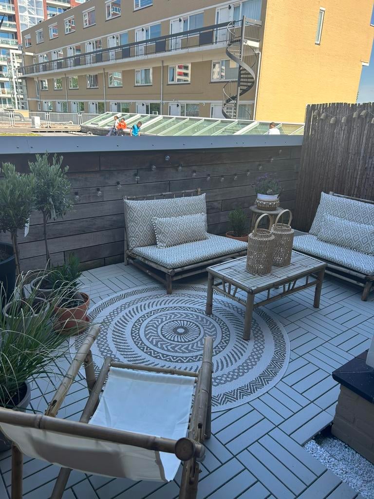 IKEA Runnen terrastegels beige - Zo goed als nieuw, Tuin en Terras, Tegels en Klinkers, Zo goed als nieuw, Terrastegels, Kunststof