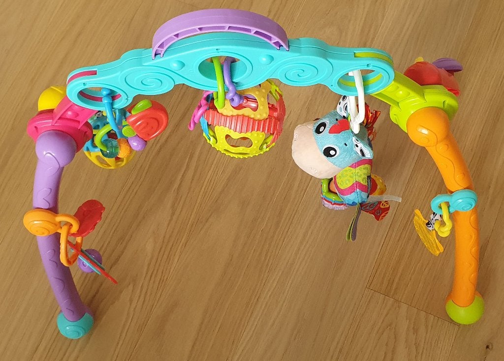 Playgro Opvouwbare speelbogen, babygym, Ophalen of Verzenden, Zo goed als nieuw, Babygym, Met geluid