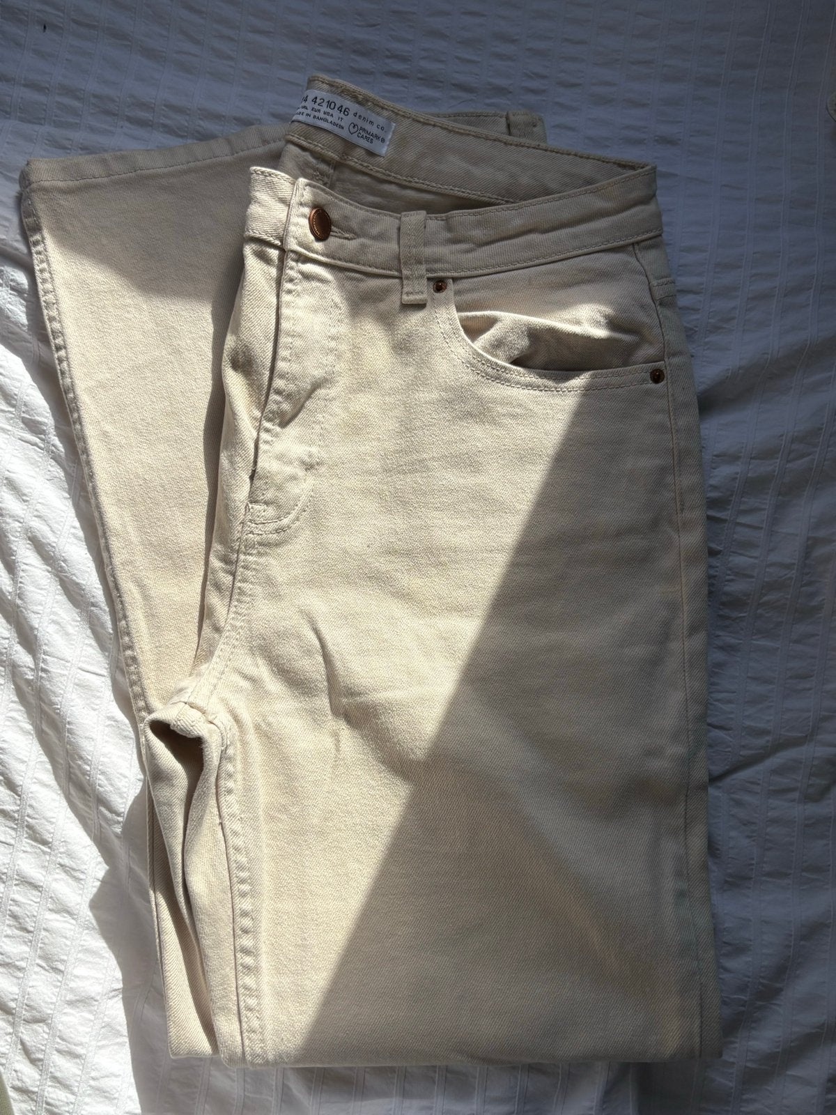 Primark beige jeans - Zo goed als nieuw, Verzenden, Beige, Maat 42/44 (L), Zo goed als nieuw