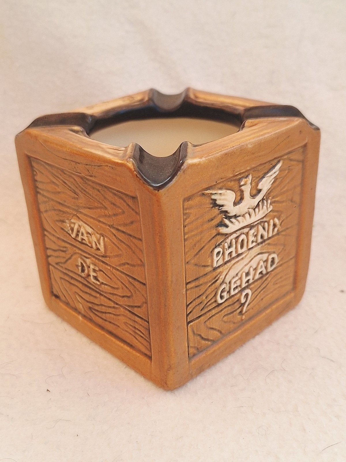 vintage reclame asbak Phoenix kisten en kratten, Ophalen of Verzenden