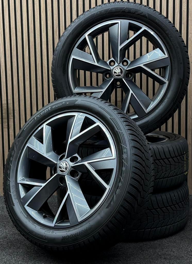 ZGAN! Originele 19 inch Skoda Kodiaq Triglav 5x112 Hankook, Auto-onderdelen, Banden en Velgen, ., Banden en Velgen, Winterbanden