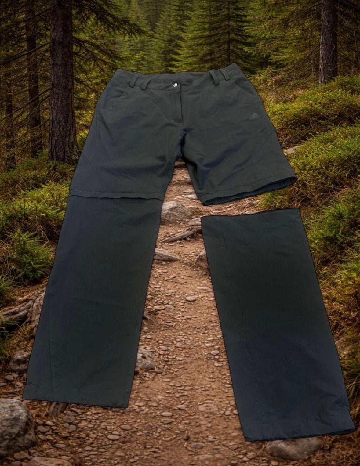 Adidas Convertible Hiking Broek Dames 32x30 Zip-Off Shorts Z, Maat 42/44 (L), Ophalen of Verzenden, Zo goed als nieuw, Lang