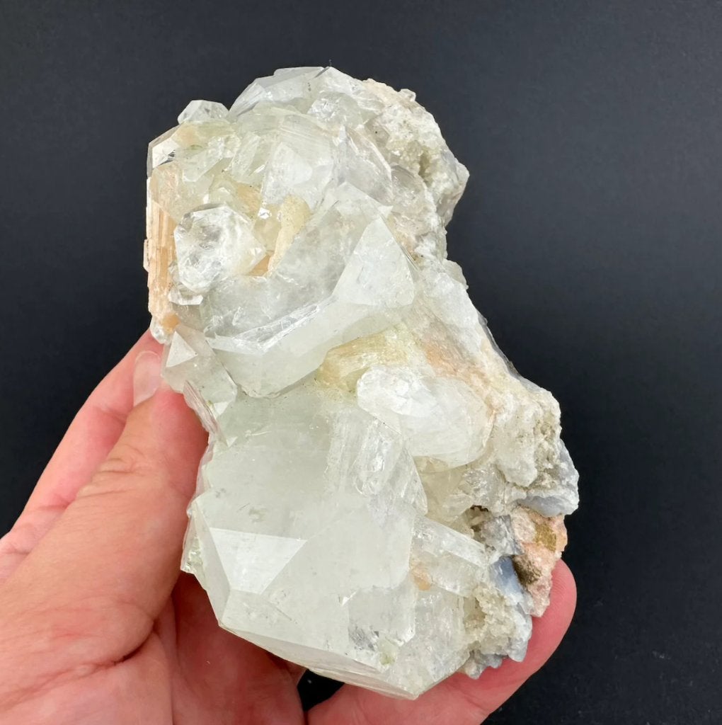 Apofylliet met Stilbiet uit India, Verzamelen, Mineralen en Fossielen, Ophalen of Verzenden, Mineraal