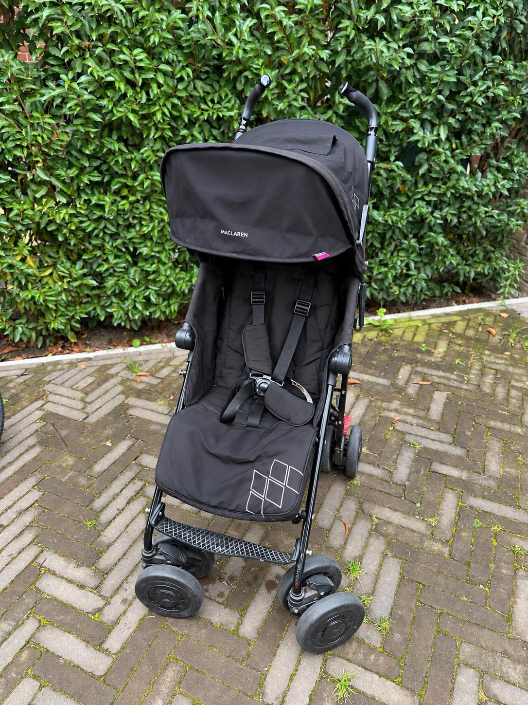 Buggy maclaren met regenhoes en flight bag, Ophalen, Gebruikt, Maclaren, Regenhoes