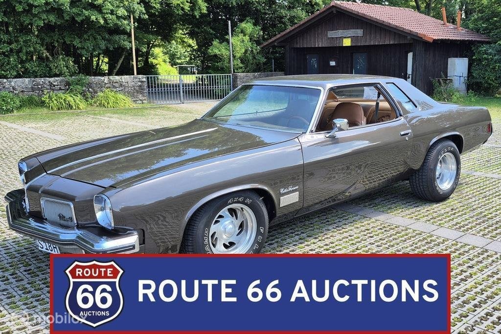 Oldsmobile Cutlass Supreme | 1973 | Route 66 Auctions, Auto's, Oldtimers, Overige carrosserieën, Zwart, Bedrijf, Handgeschakeld