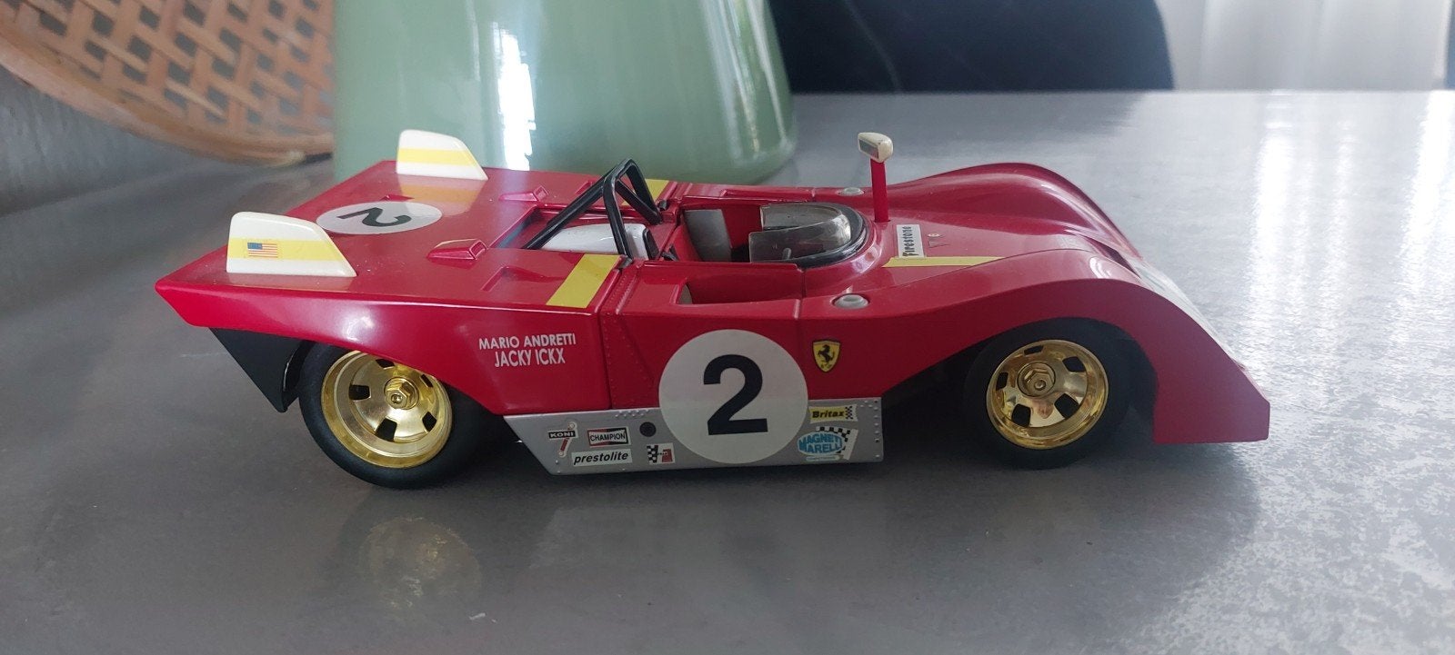 Maisto Ferrari 312 P modelauto op schaal 1:18 komt uit de Sh, Ophalen of Verzenden, Zo goed als nieuw, Maisto