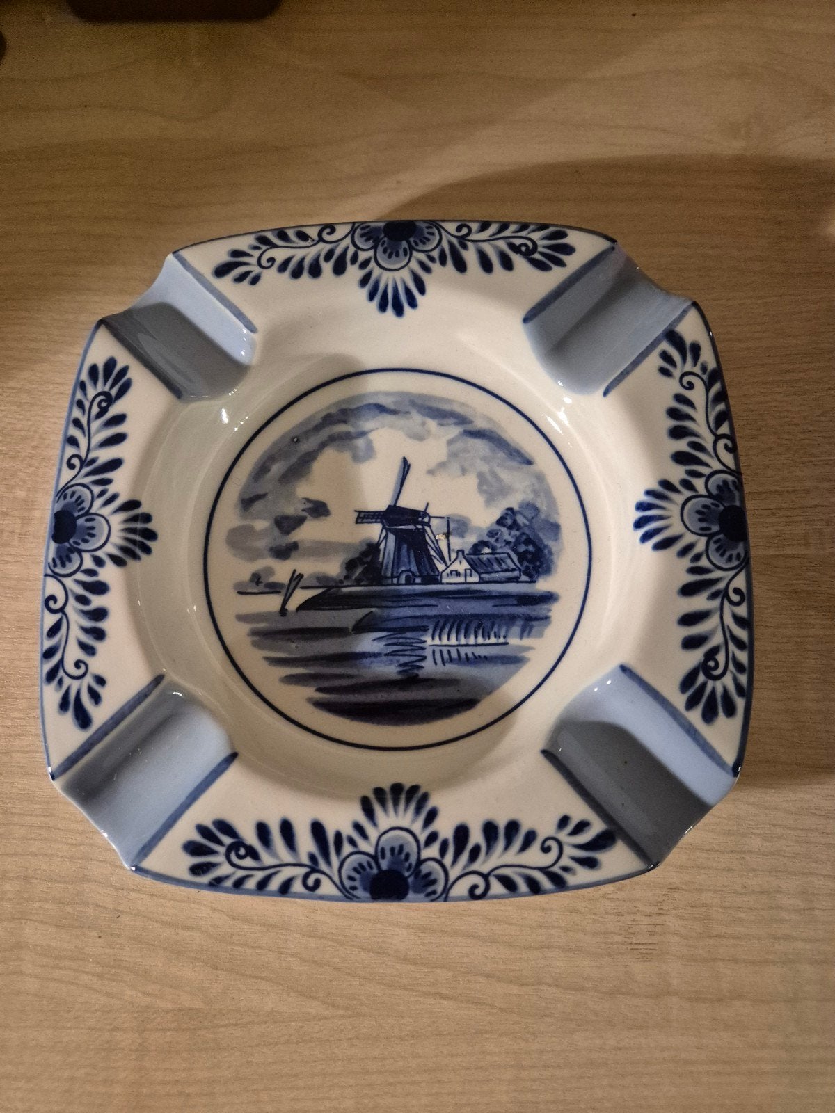 Prachtige vintage Delfts Blauwe asbak – Elesva Holland, Verzamelen, Ophalen of Verzenden, Zo goed als nieuw, Asbak