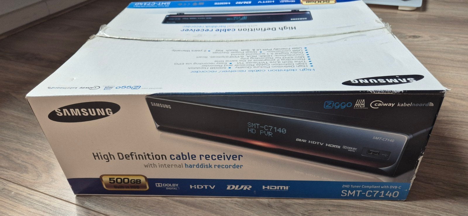 Samsung SMT-C7140 HD PVR Kabelontvanger 500GB, Ophalen of Verzenden, Zo goed als nieuw, Harddiskrecorder