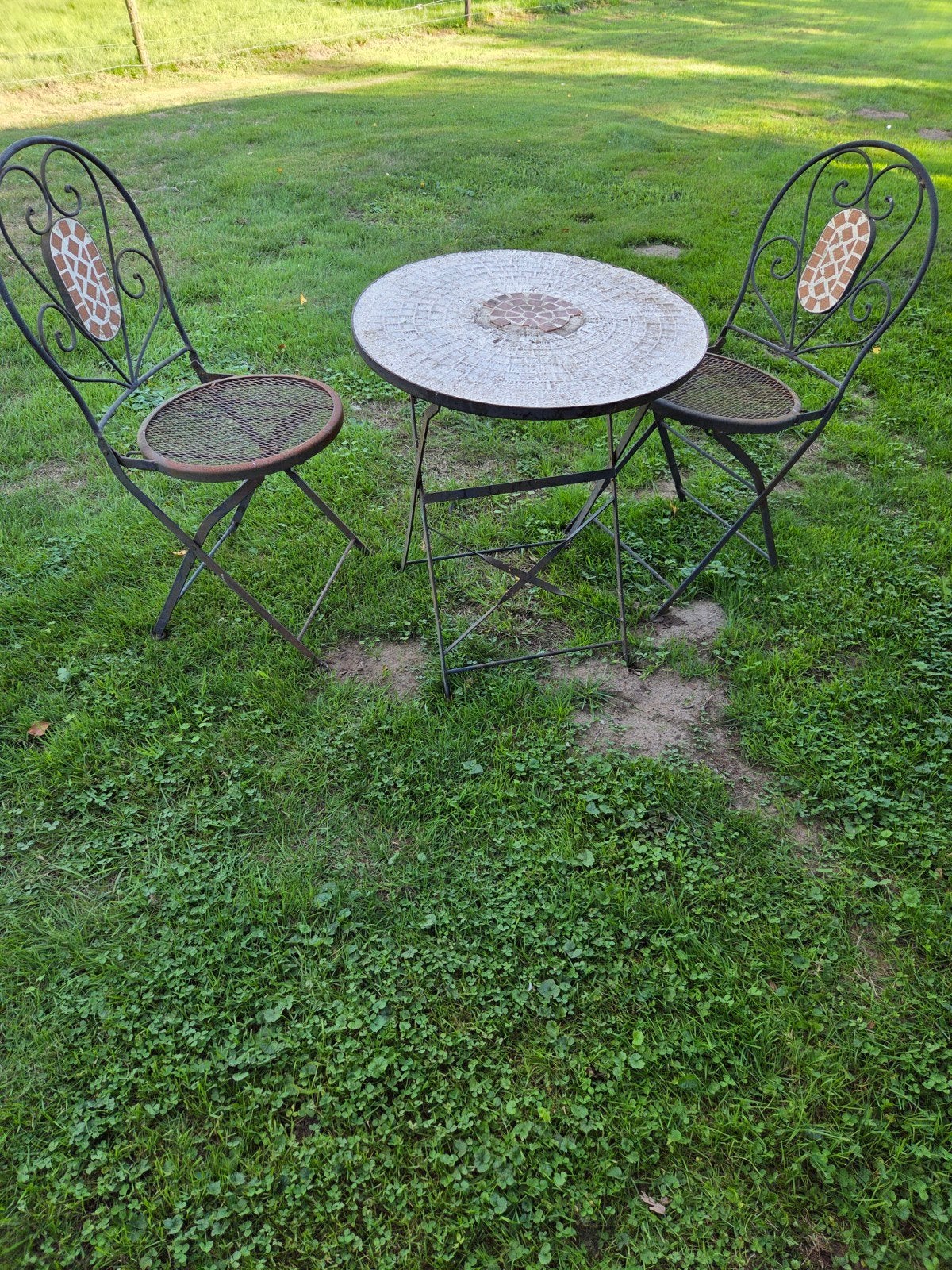 tuinset broccante, Tuin en Terras, Ophalen, Gebruikt, Overige materialen