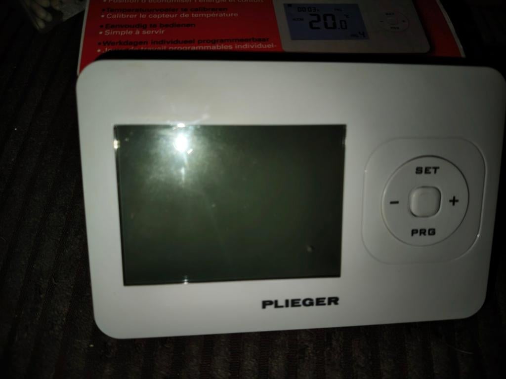 Plieger Ottawa Klokthermostaat - Programmeerbaar, Doe-het-zelf en Verbouw, Thermostaten, Gebruikt, Slimme thermostaat, Ophalen of Verzenden