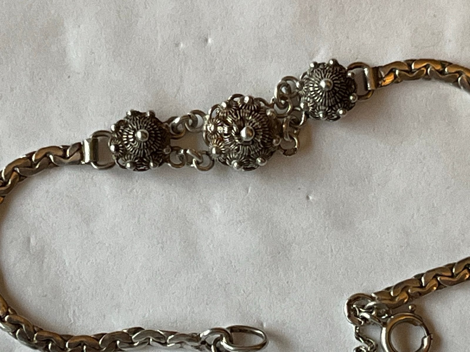Zilveren armband met Zeeuwse knopjes - 19 cm, Verzenden, Zo goed als nieuw, Zilver, Zilver