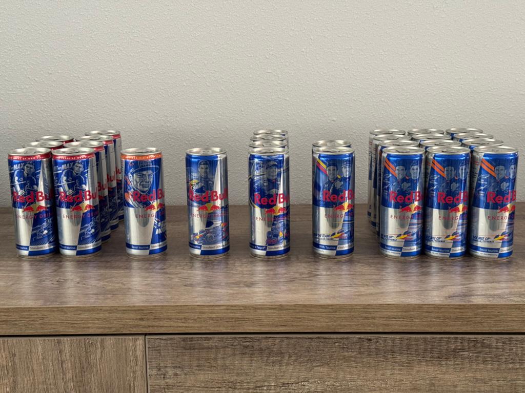 🟧 Max Verstappen 27x Red Bull blikjes NIEUW!, Verzamelen, Automerken, Motoren en Formule 1, Ophalen of Verzenden, Nieuw, Formule 1