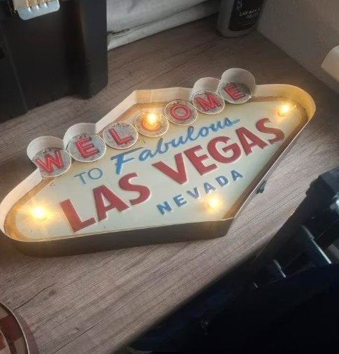 3 Blikken Borden Amerikaanse Stijl met Verlichting, Ophalen of Verzenden, Lichtbak of (neon) lamp