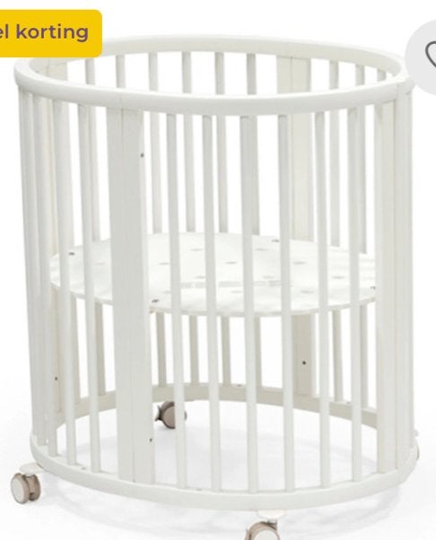 Stokke Sleepi Mini Ledikant Wit - Zo goed als nieuw, Kinderen en Baby's, Ophalen, Zo goed als nieuw, Ledikant