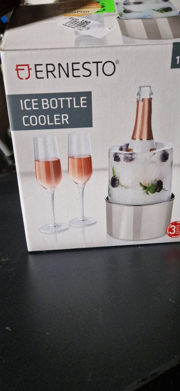 Ernesto Ice Bottle Cooler -Flessenkoeler voor wijn/champagne, Ophalen of Verzenden, Nieuw
