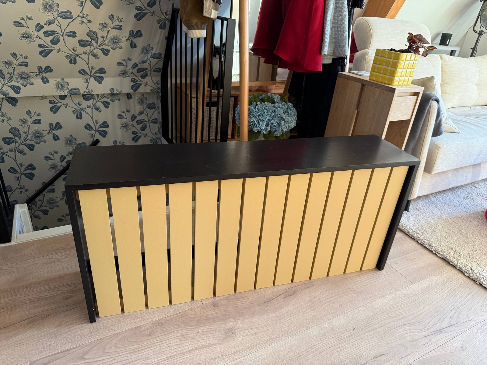 Zelfgemaakte houten radiatorombouw / radiator cover, Ophalen of Verzenden, Gebruikt