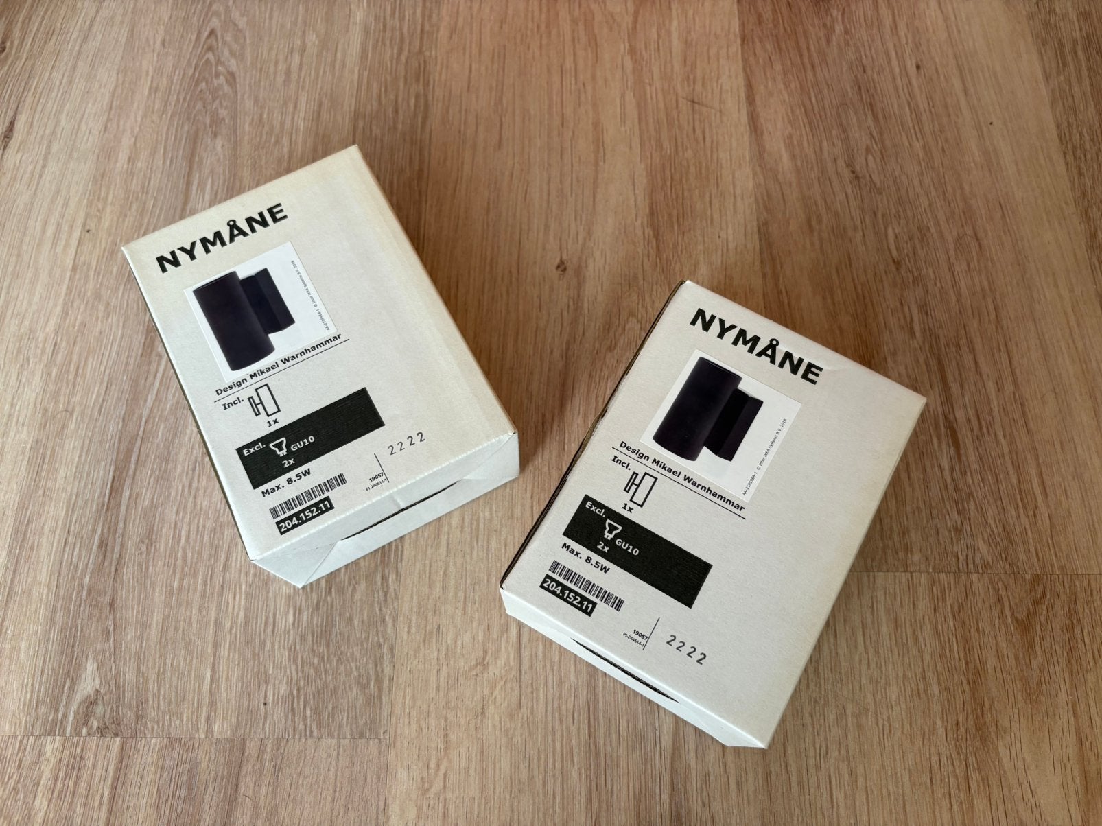 2x IKEA NYMÅNE (nieuw in doos) samen €15, Zwart, Nieuw, Ophalen of Verzenden, Up & down verlichting