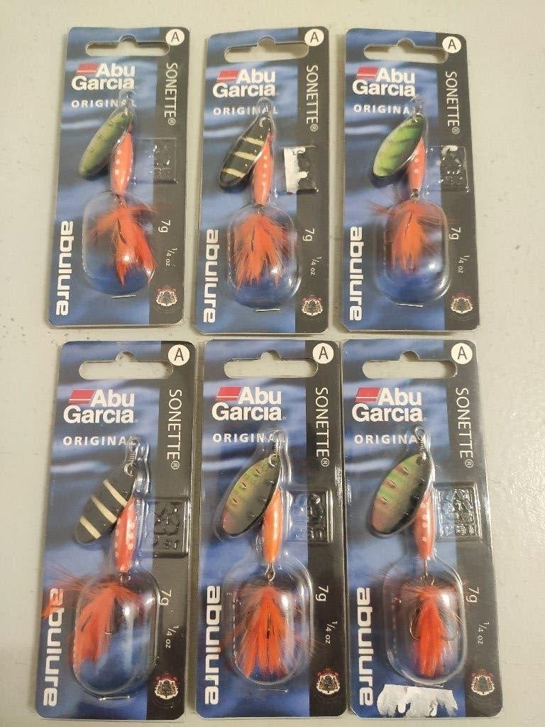 6 x Abulure Sonette spinnertjes 7 gr. ( kunstaas ) nieuw!, Ophalen of Verzenden, Nieuw, Overige typen