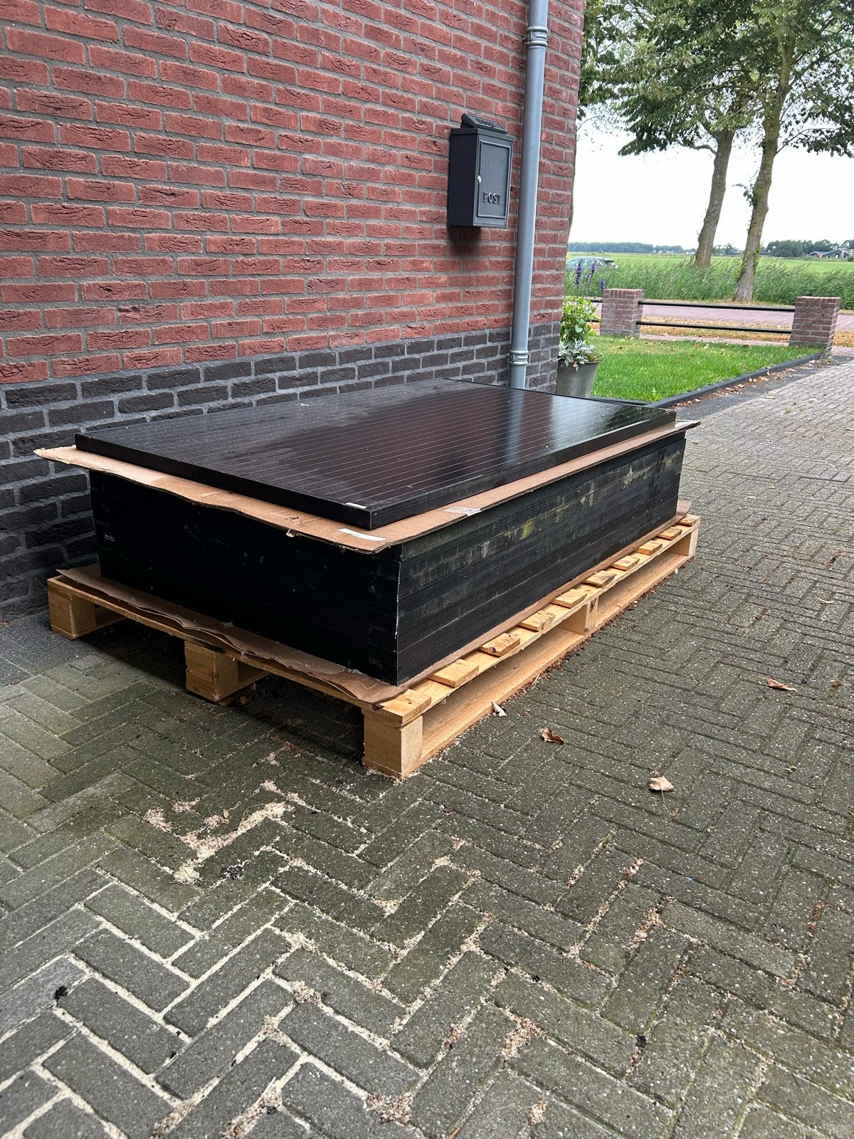 SolarEdge SE2200H omvormer en 9 zonnepanelen, Doe-het-zelf en Verbouw, Zonnepanelen en Toebehoren, Ophalen, Gebruikt, Compleet systeem