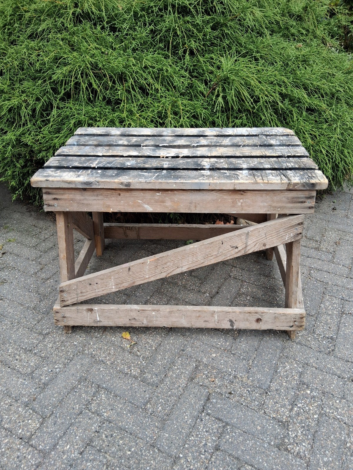Oud schilders werkbankje, Antiek en Kunst, Ophalen