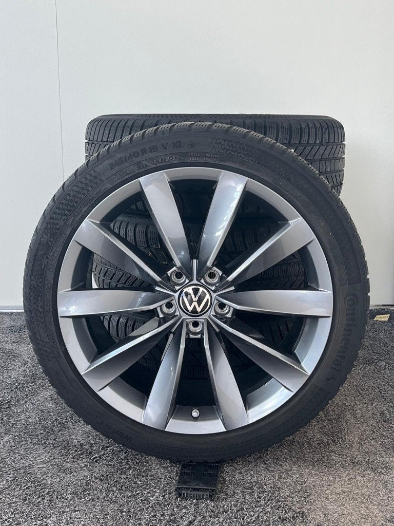 19" Volkswagen Arteon Velgen met winterbanden - Continental, Auto-onderdelen, Banden en Velgen, 19 inch, Banden en Velgen, Personenwagen