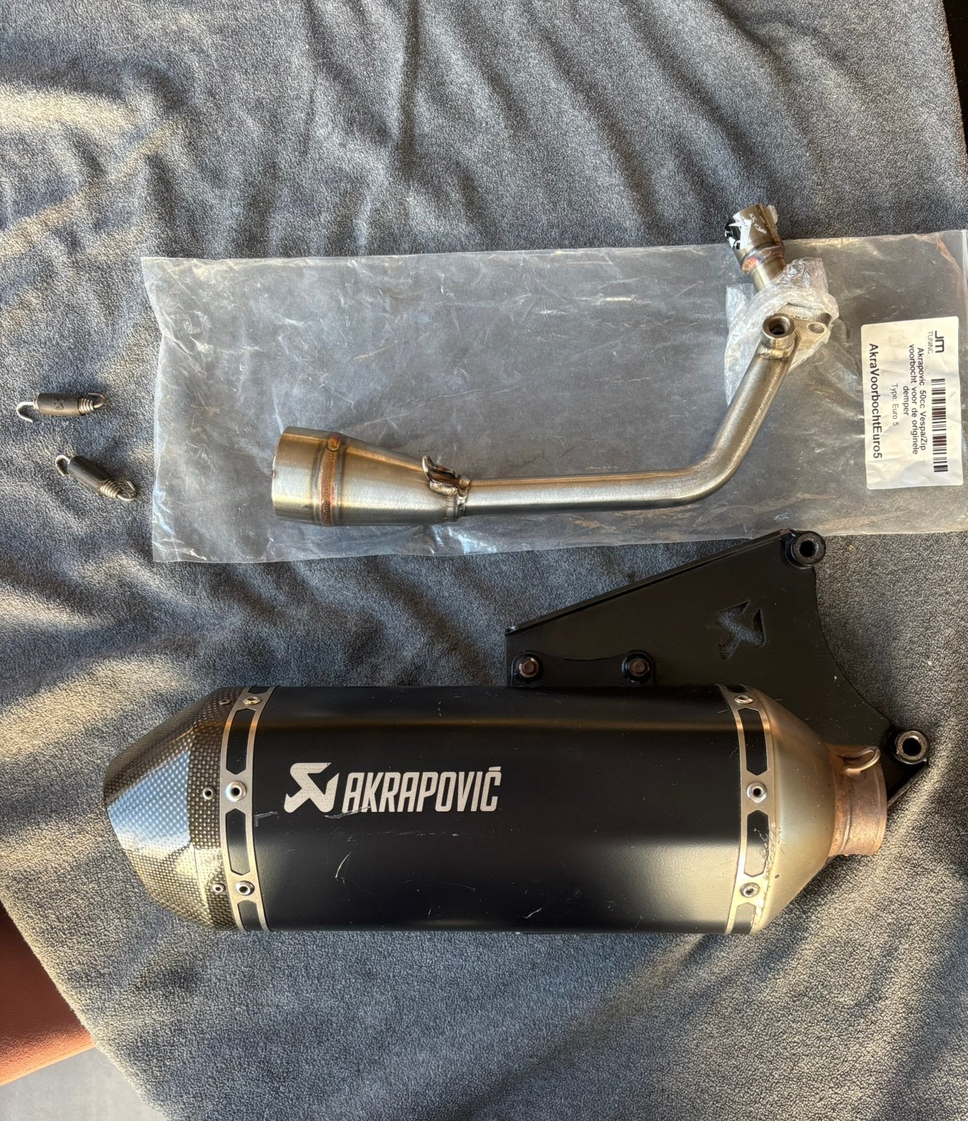 Akrapovic uitlaat Piaggio, Ophalen of Verzenden, Zo goed als nieuw, Uitlaat, Piaggio