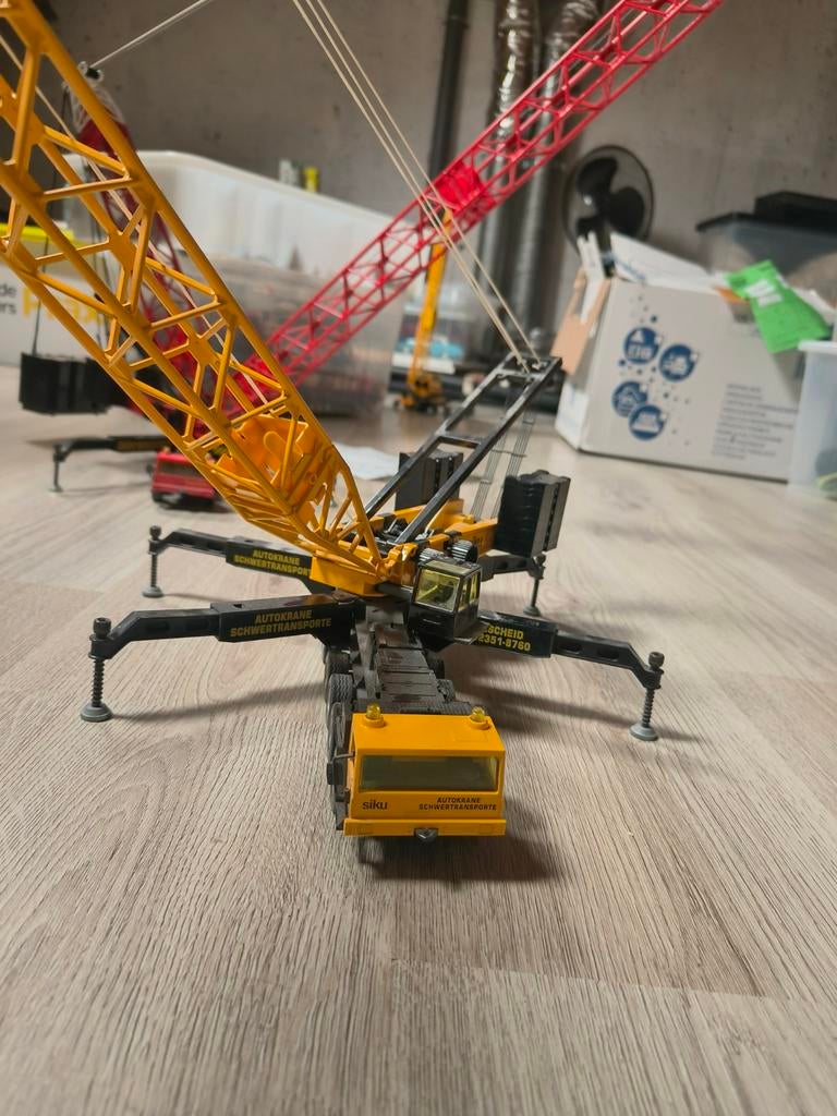 Siku Liebherr LG 1550 zware kraan  1:55, Hobby en Vrije tijd, Ophalen of Verzenden, Zo goed als nieuw, SIKU