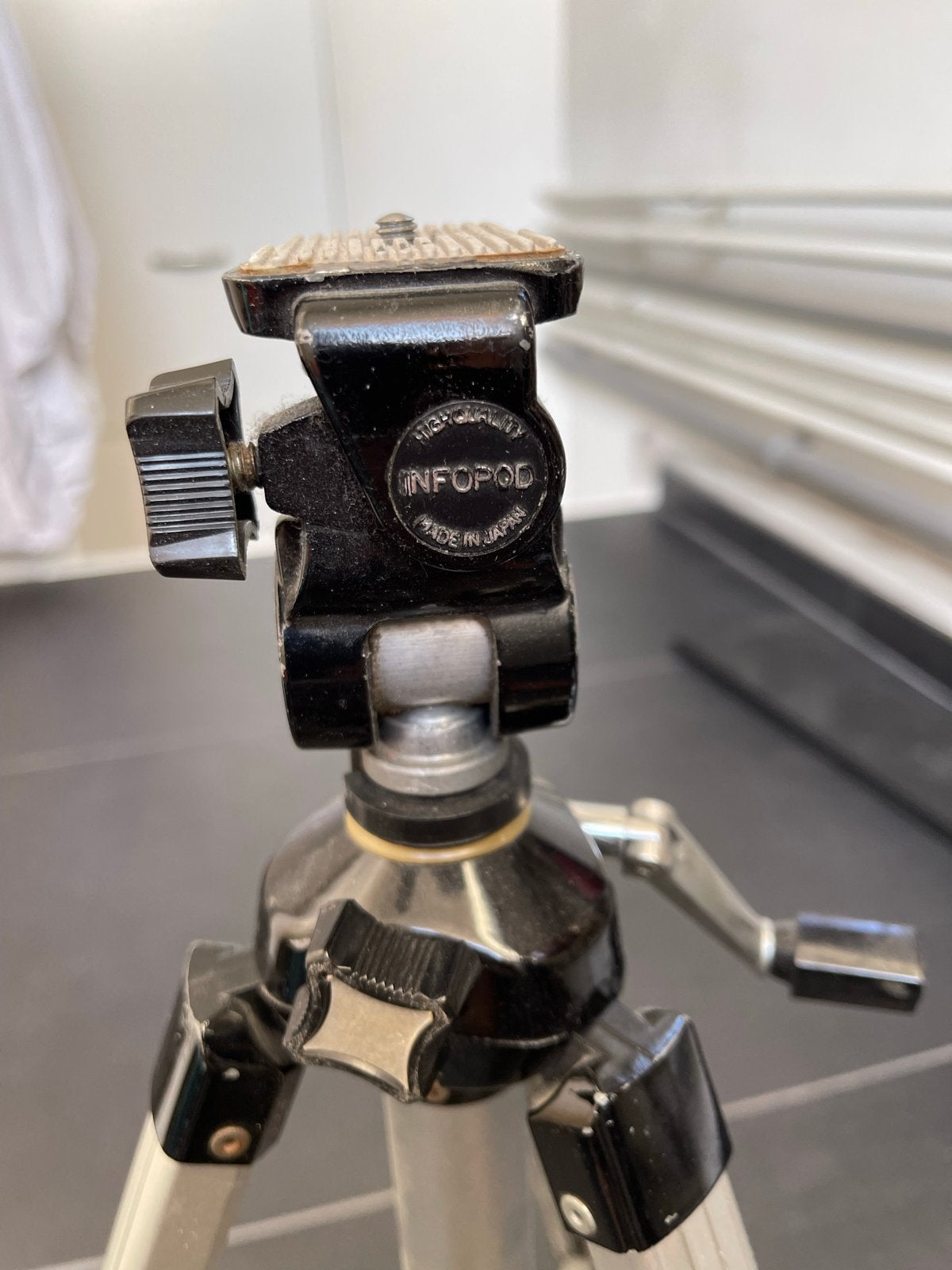 Infopod Statief - Made in Japan - Gebruikt, 175 cm of meer, Met balhoofd, Gebruikt, Overige merken