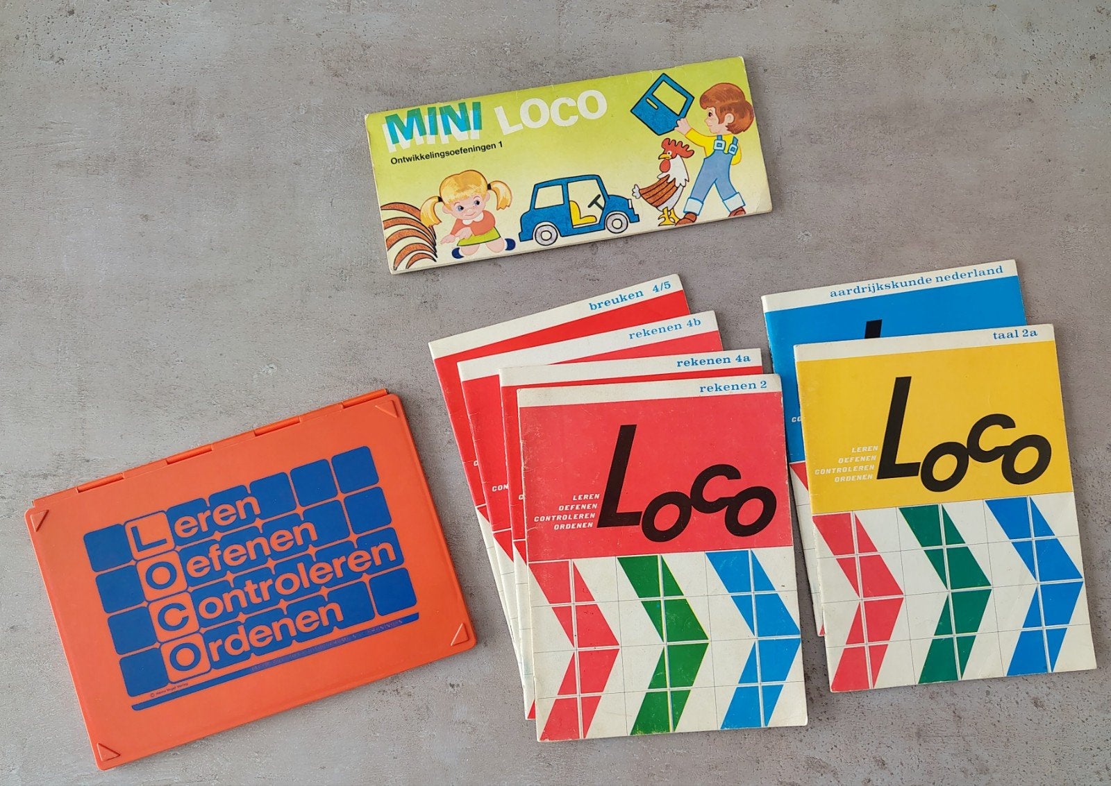 Vintage Loco educatief spel met Boekjes, Kinderen en Baby's, Speelgoed | Educatief en Creatief, Ophalen, Gebruikt, Taal en Lezen