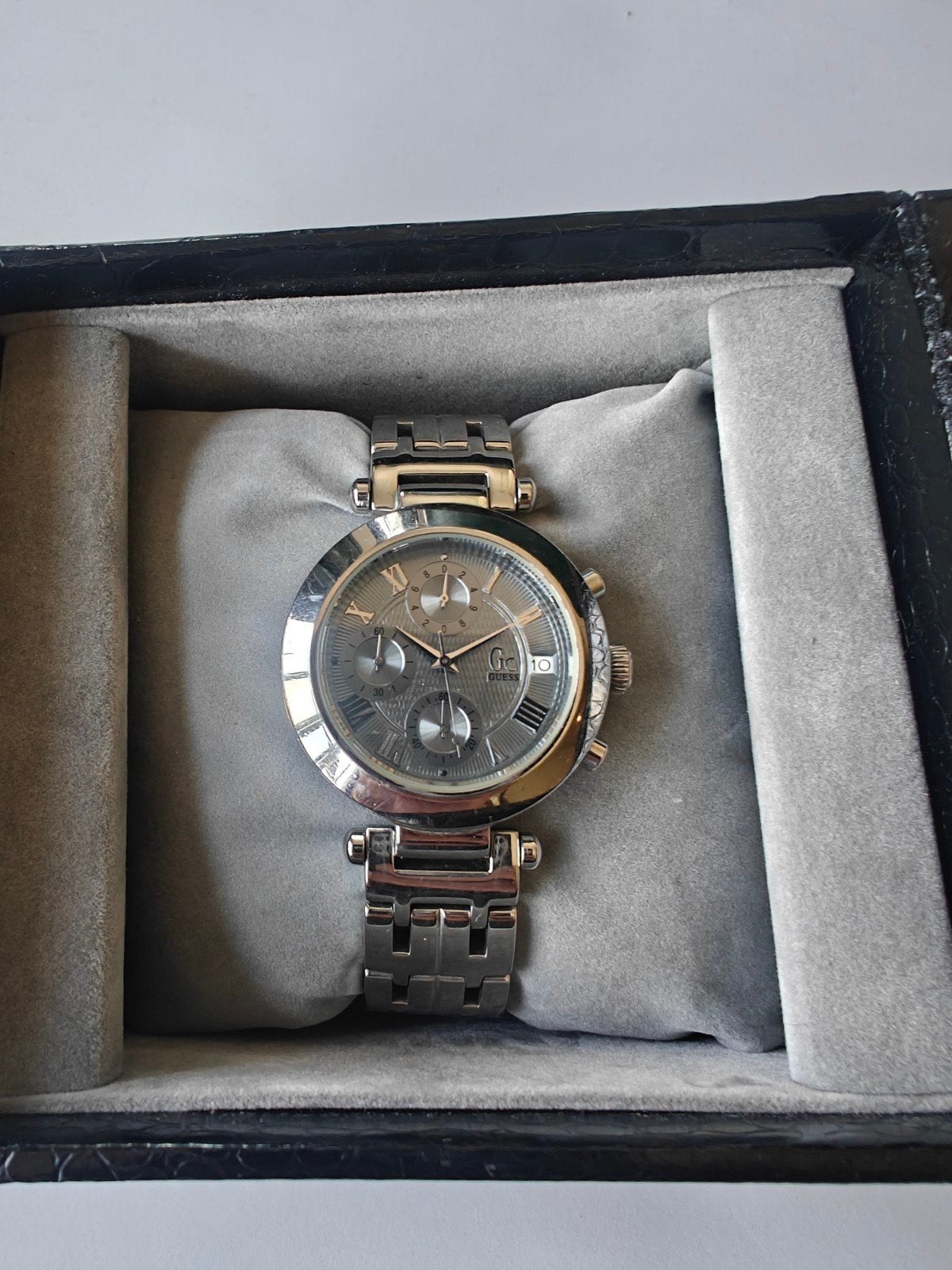 Vintage Guess Collection herenhorloge, Ophalen of Verzenden, Zo goed als nieuw, Staal, Overige merken