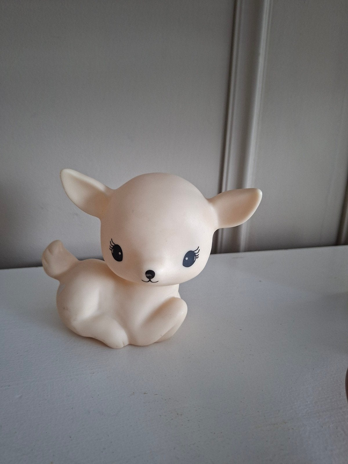 Schattig Bambi Lampje - Vintage Stijl, Vintage, Gebruikt, Beige, Kunststof