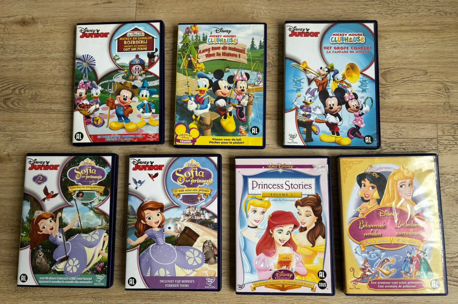 Pakket 7x Disney DVD - Totaal slechts 5 euro!, Alle leeftijden, Ophalen of Verzenden, Gebruikt