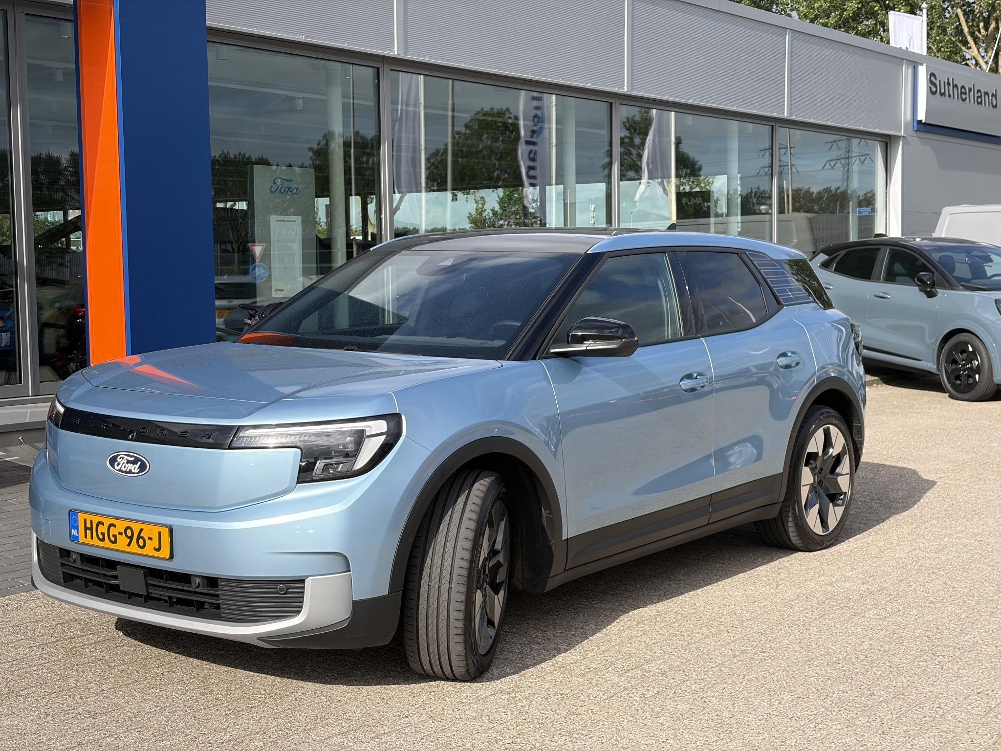 Ford Explorer Premium Extended Range RWD 77 kWh 286pk | Pano, Auto's, Ford, Automaat, Achterwielaandrijving, Gebruikt, Blauw