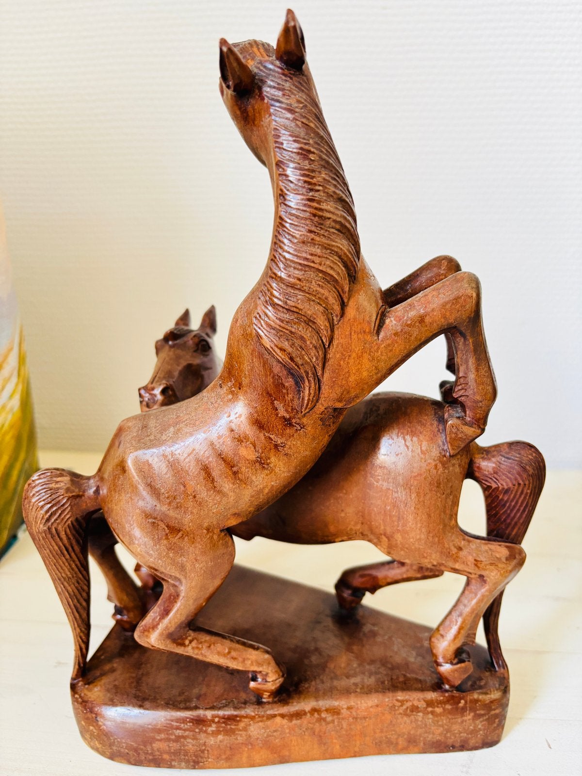 Vintage Balinees Houtsnijwerk Fa Panakus Denpasar, Houtsnijwerk, Ophalen of Verzenden, 20 - 50 cm, Hout