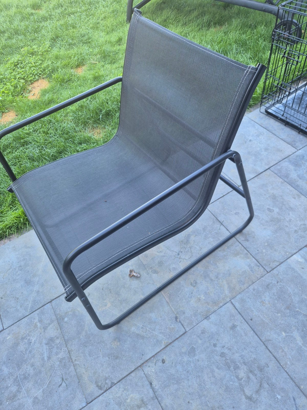tuinset zwart zonder bankje, Tuin en Terras, Ophalen, Gebruikt, Kunststof
