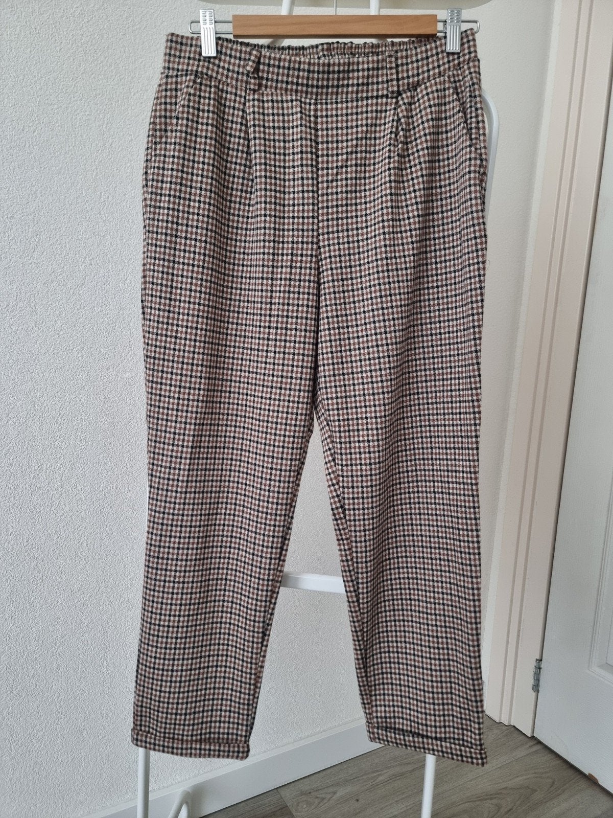 Nieuwe geruite broek - Maat 40, Maat 38/40 (M), Bruin, Nieuw, Ophalen of Verzenden