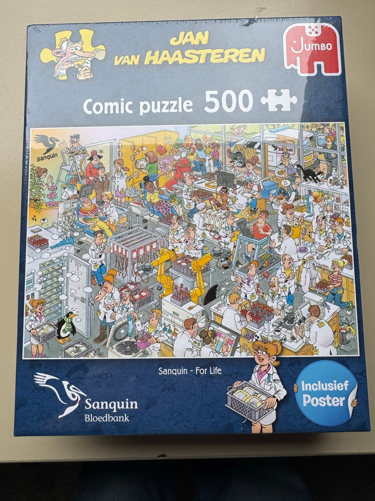 Jan van Haasteren Comic Puzzel - Sanguin Bloedbank 500 stukj